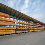 Rayonnage Cantilever pour stockage de matériaux lourd
