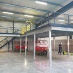 mezzanine de stockage métallique pour atelier en Rhône Alpes