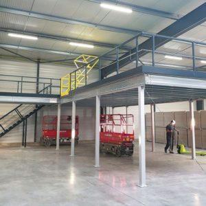 mezzanine de stockage métallique pour atelier en Rhône Alpes